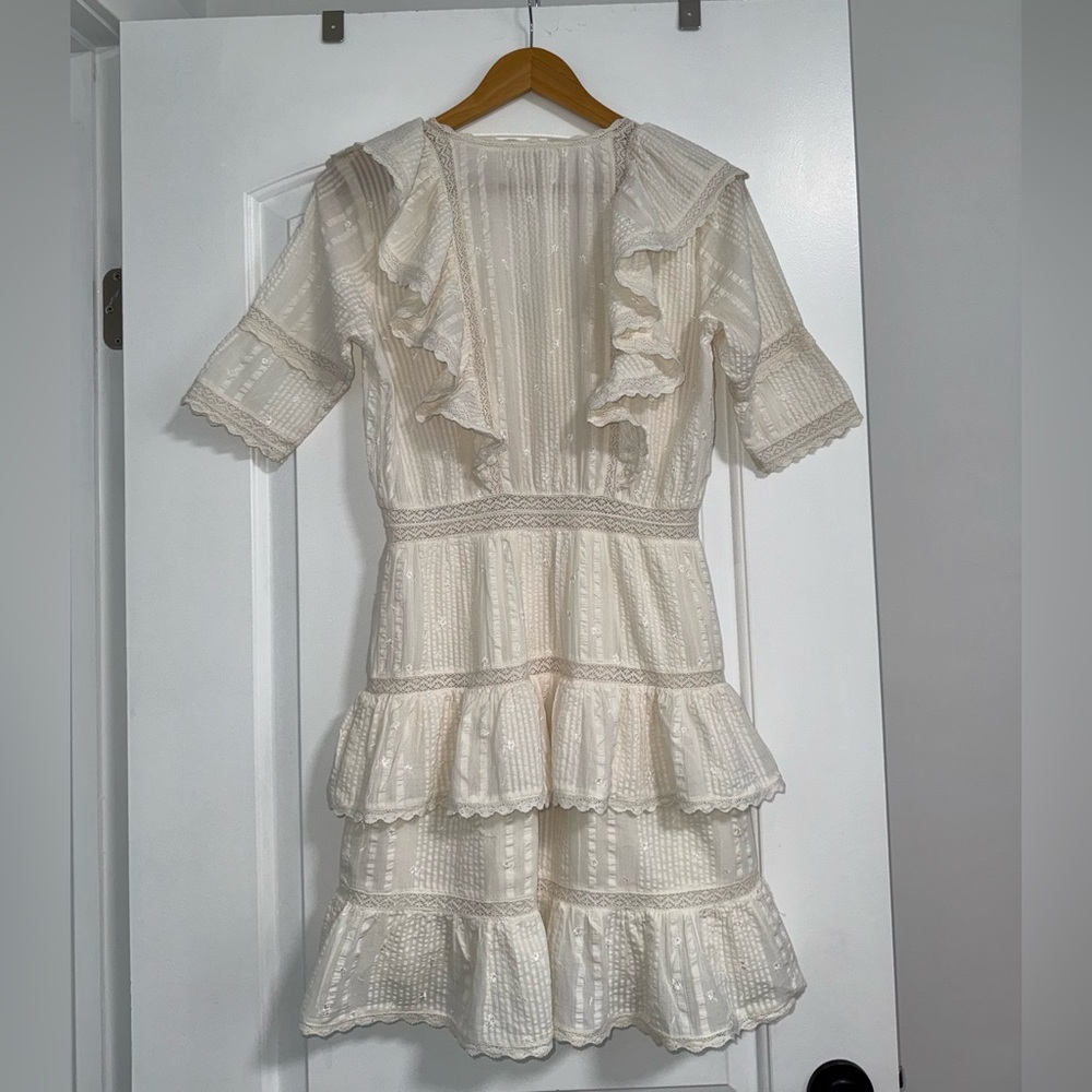 Loveshackfancy Ruffled Button Down Dress - image 3